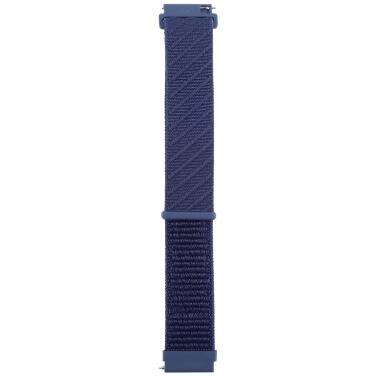 22mm Watch Band For Huawei Watch GT 5 Pro 46mm / GT 5 46mm / GT 4 46mm / Watch 4 / Samsung Galaxy Watch3 Nylon Loop Strap  - Dark Blue