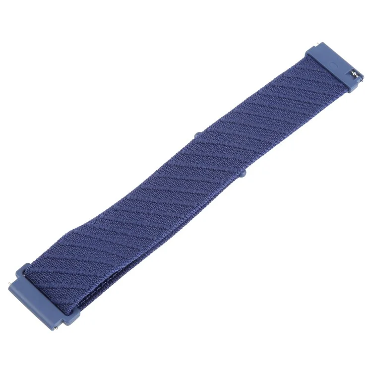 22mm Watch Band For Huawei Watch GT 5 Pro 46mm / GT 5 46mm / GT 4 46mm / Watch 4 / Samsung Galaxy Watch3 Nylon Loop Strap  - Dark Blue