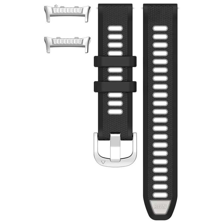 Para Huawei Watch D2 Banda de Smartwatch de Duas Cores Pulseira Esportiva de Silicone - Preto+Cinza