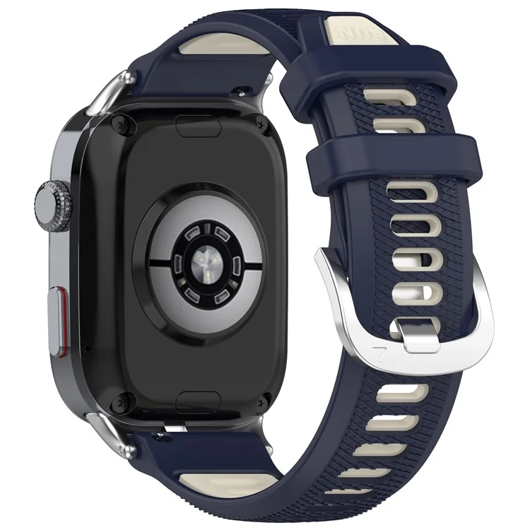 For Huawei Watch D2 Dual Color Smartwatch Band Sports Silicone Strap - Midnight Blue+Starlight