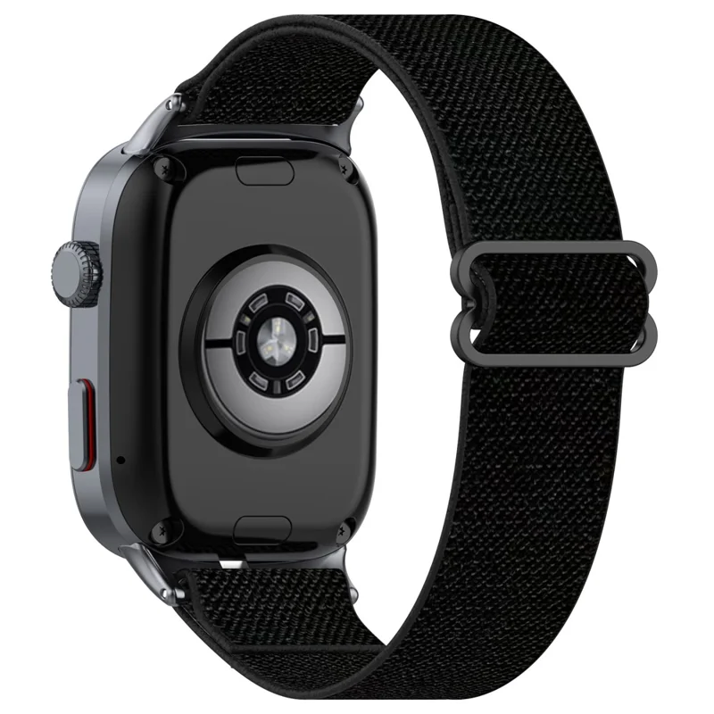 Für Huawei Watch D2 Uhrenarmband Nylon geflochten Elastisch Schiebe-Verschluss Atmungsaktiv Armband - Schwarz
