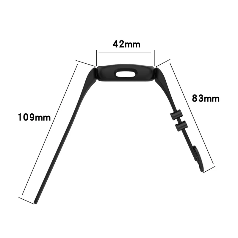 Integrated Adjustable TPE Smart Watch Strap Wrist Band Replacement for Fitbit Ace 3/Fitbit Inspire 2 - White