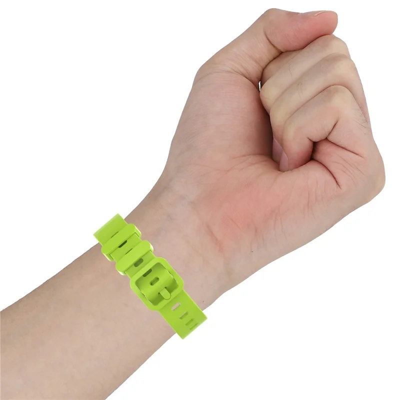 Integrated Adjustable TPE Smart Watch Strap Wrist Band Replacement for Fitbit Ace 3/Fitbit Inspire 2 - White