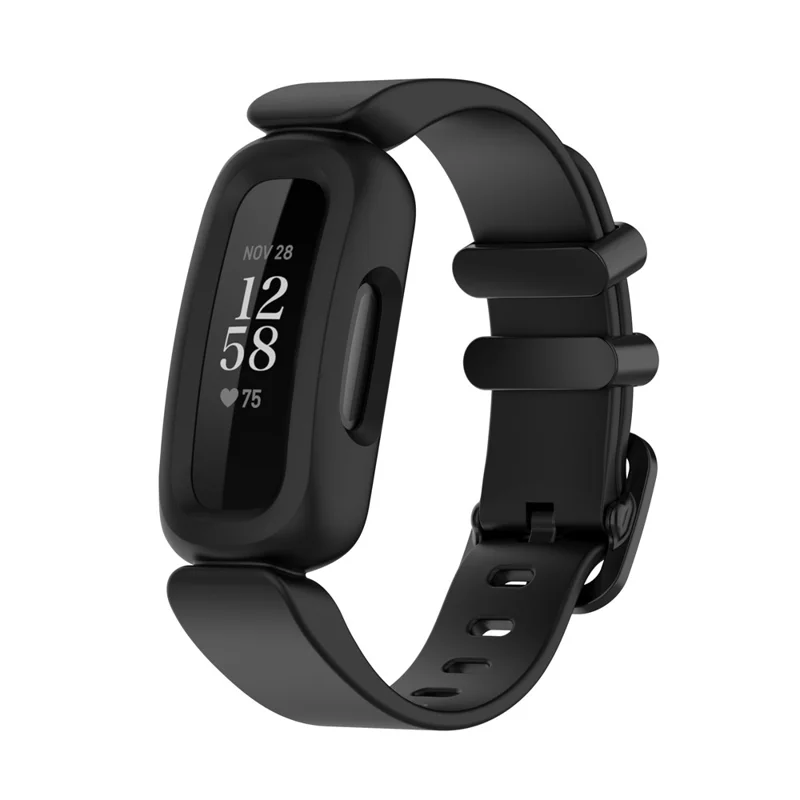 Cinturino Strap per Smartwatch Regolabile Integrato in TPE per Fitbit Ace 3/Fitbit Inspire 2 - Nero
