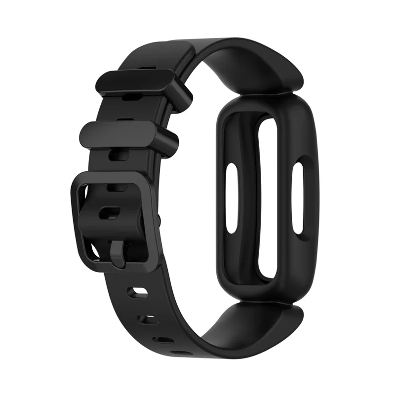 Cinturino Strap per Smartwatch Regolabile Integrato in TPE per Fitbit Ace 3/Fitbit Inspire 2 - Nero