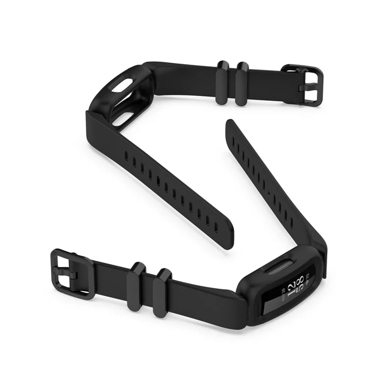 Cinturino Strap per Smartwatch Regolabile Integrato in TPE per Fitbit Ace 3/Fitbit Inspire 2 - Nero
