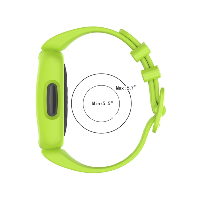 Cinturino Strap per Smartwatch Regolabile Integrato in TPE per Fitbit Ace 3/Fitbit Inspire 2 - Nero