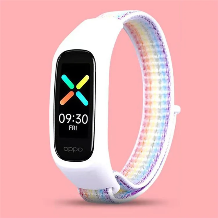 Nylon Watchband Adjustable Smart Watch Strap for OPPO Band Style/EVA Limited Edition - Multi-color