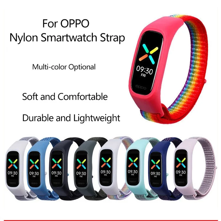 Nylon Watchband Adjustable Smart Watch Strap for OPPO Band Style/EVA Limited Edition - Multi-color