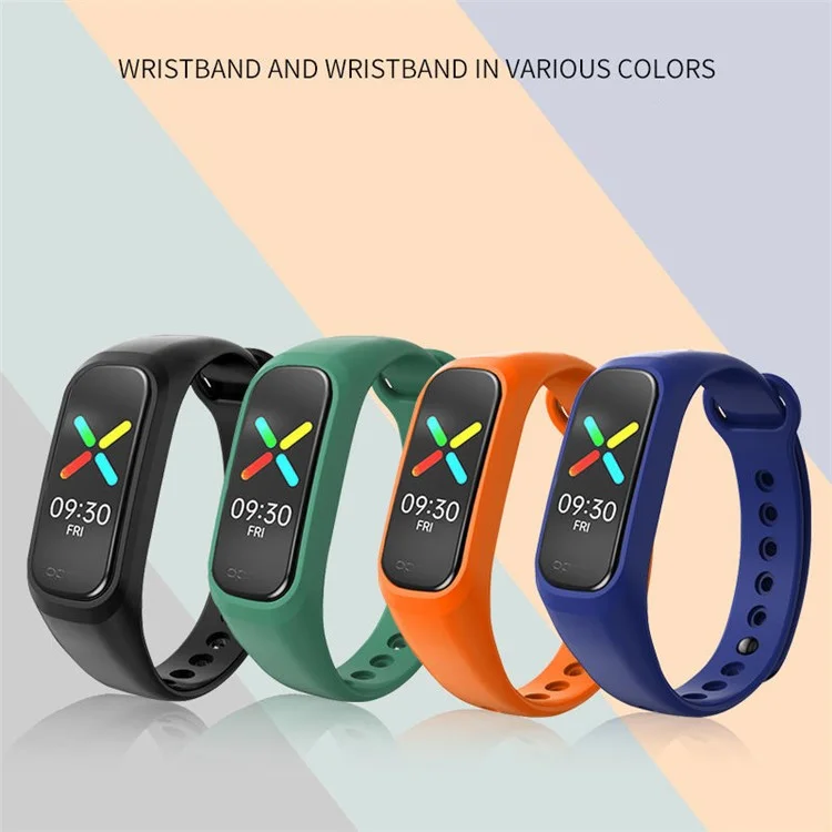 Correa de Reloj Suave de Silicona Ajustable de Repuesto para OPPO Band Style/EVA Limited Edition - Verde Negruzco
