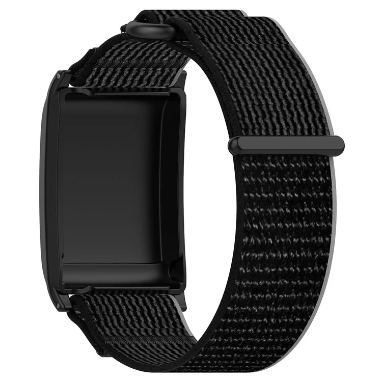 Pour WHOOP 4.0 Bracelet de Montre en Nylon avec Boucle à Ruban Magique - Noir+Gris