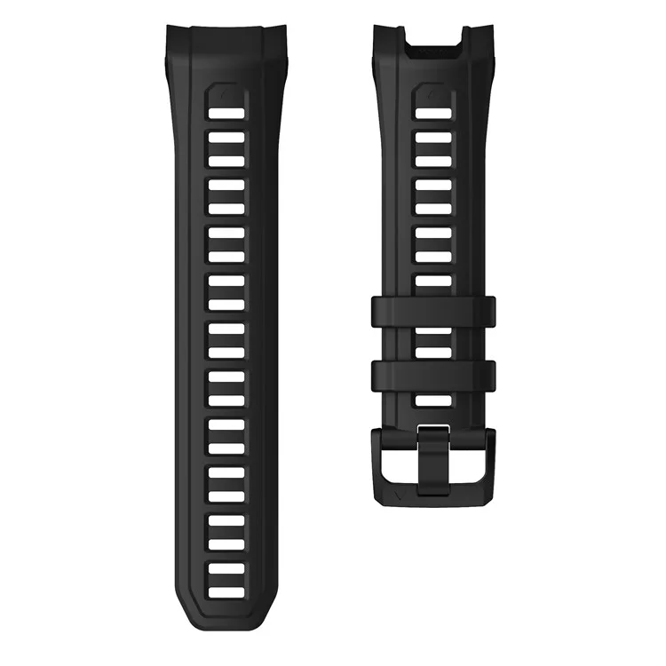 Für Garmin Instinct 3 AMOLED 50mm / Instinct 3 Solar 50mm Smartwatch Band Atmungsaktives Sport-Silikonarmband - Schwarz