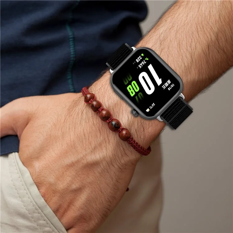 Pulseira For Honor Choice ROSSINI 2i com Fita Mágica de Nylon Trançado para Relógio - Cinza