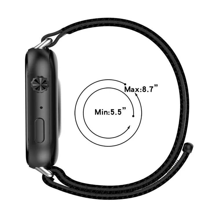 Pulseira For Honor Choice ROSSINI 2i com Fita Mágica de Nylon Trançado para Relógio - Cinza