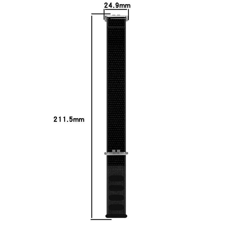 Pulseira For Honor Choice ROSSINI 2i com Fita Mágica de Nylon Trançado para Relógio - Cinza