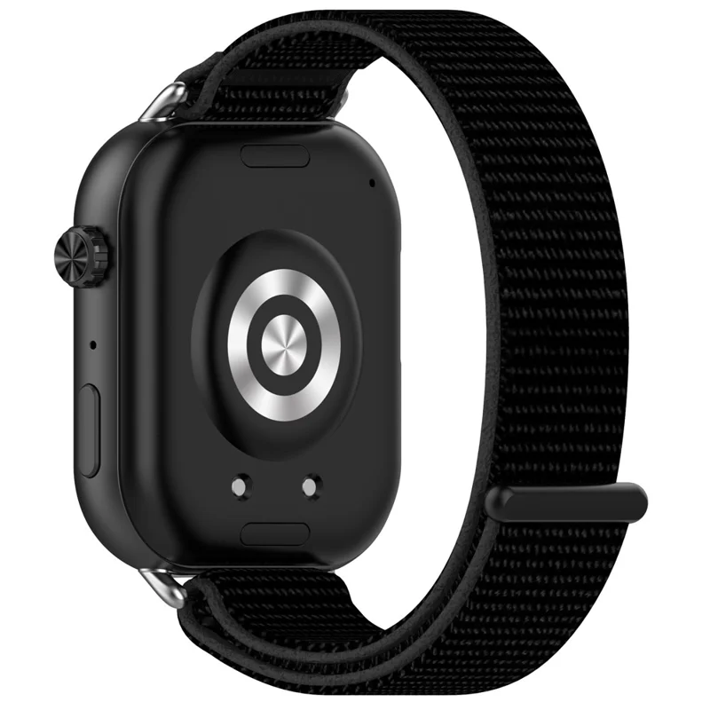 For Honor Choice ROSSINI 2i Wrist Strap Magic Tape Nylon Woven Watch Band - Black