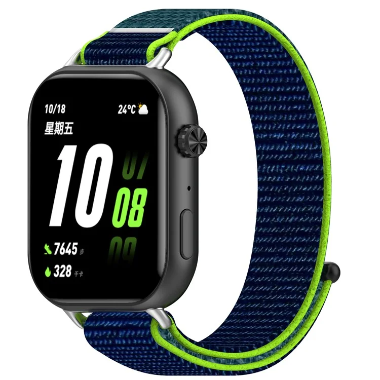 For Honor Choice ROSSINI 2i Wrist Strap Magic Tape Nylon Woven Watch Band - Lime