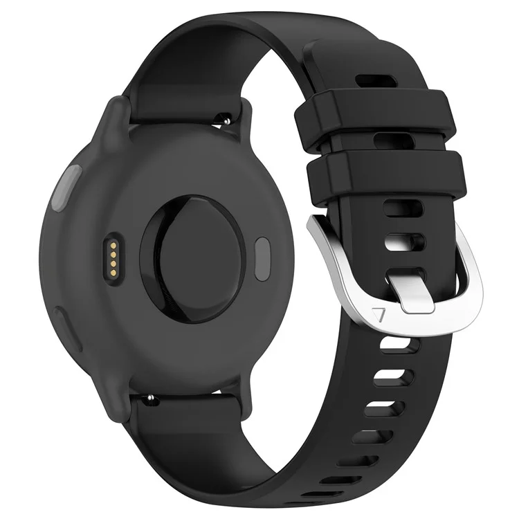 For Garmin Approach S50 Smartwatch Band 20mm Adjustable Sports Silicone Strap - Black