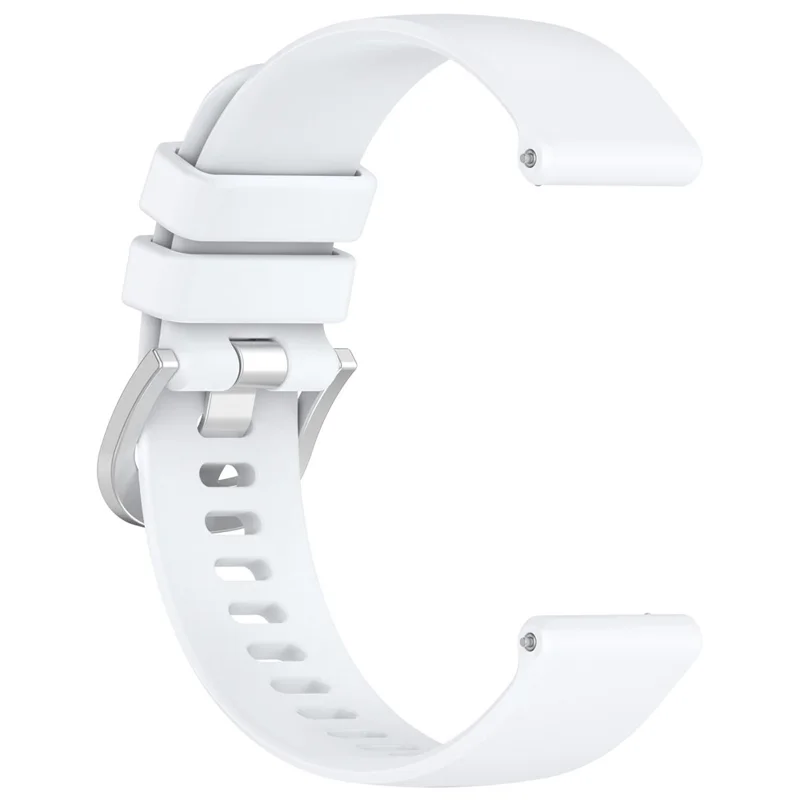 For Garmin Approach S50 Smartwatch Band 20mm Adjustable Sports Silicone Strap - White