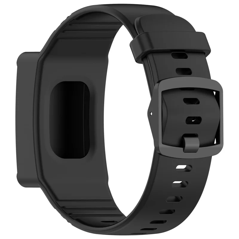 For WHOOP 4.0 Fitness Tracker Silicone Wristband Replacement Strap Integrated with Protective Case - Black
