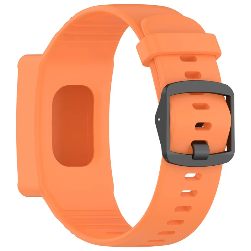 For WHOOP 4.0 Fitness Tracker Silicone Wristband Replacement Strap Integrated with Protective Case - Orange