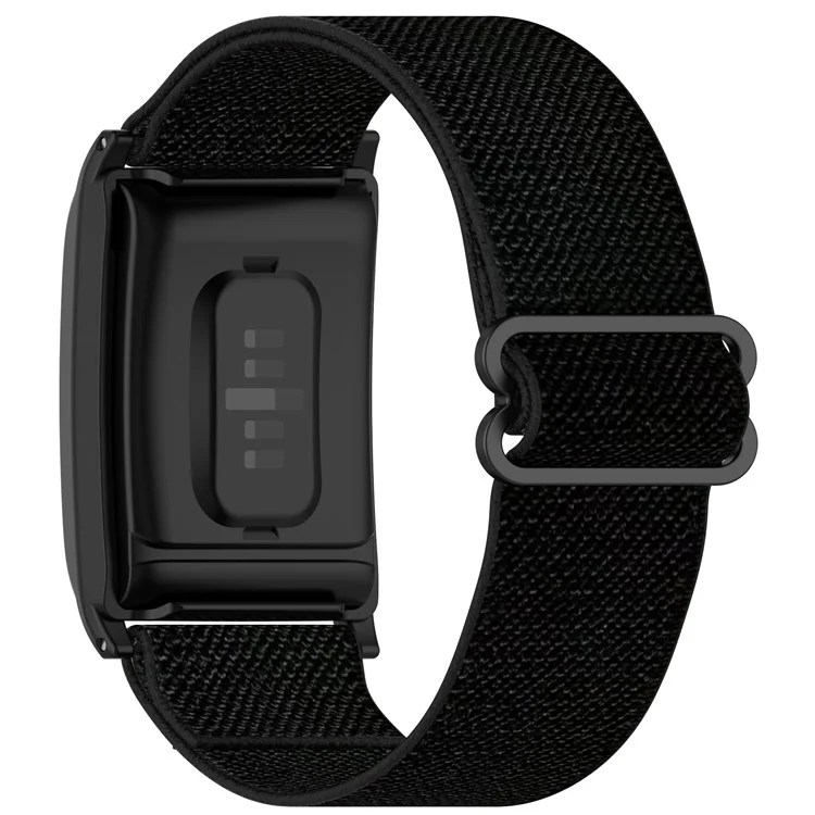 Pour WHOOP 4.0 Tracker de Fitness Bracelet Élastique en Nylon Tissé avec Étui de Protection - Noir