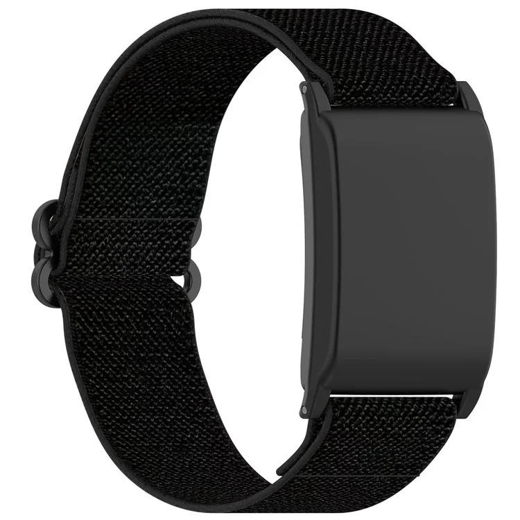 Pour WHOOP 4.0 Tracker de Fitness Bracelet Élastique en Nylon Tissé avec Étui de Protection - Noir