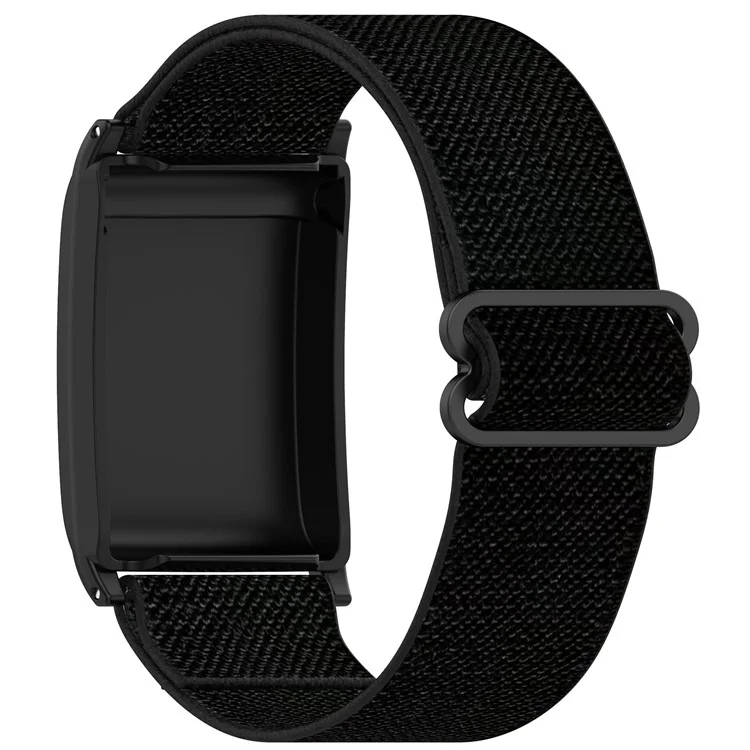 Pour WHOOP 4.0 Tracker de Fitness Bracelet Élastique en Nylon Tissé avec Étui de Protection - Noir