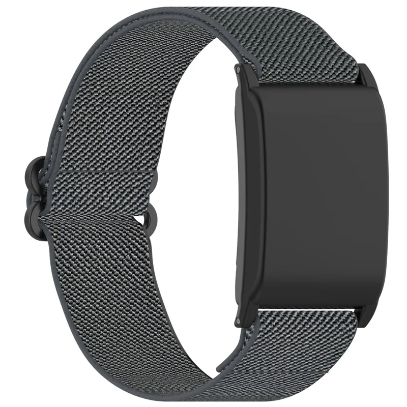 For WHOOP WHOOP 5.0 / 5.0 LIFE MG /  5.0 Peak / 5.0 One / 4.0 / 3.0 Fitness Tracker Elastic Woven Nylon Wrist Strap with Protective Case - Dark Grey