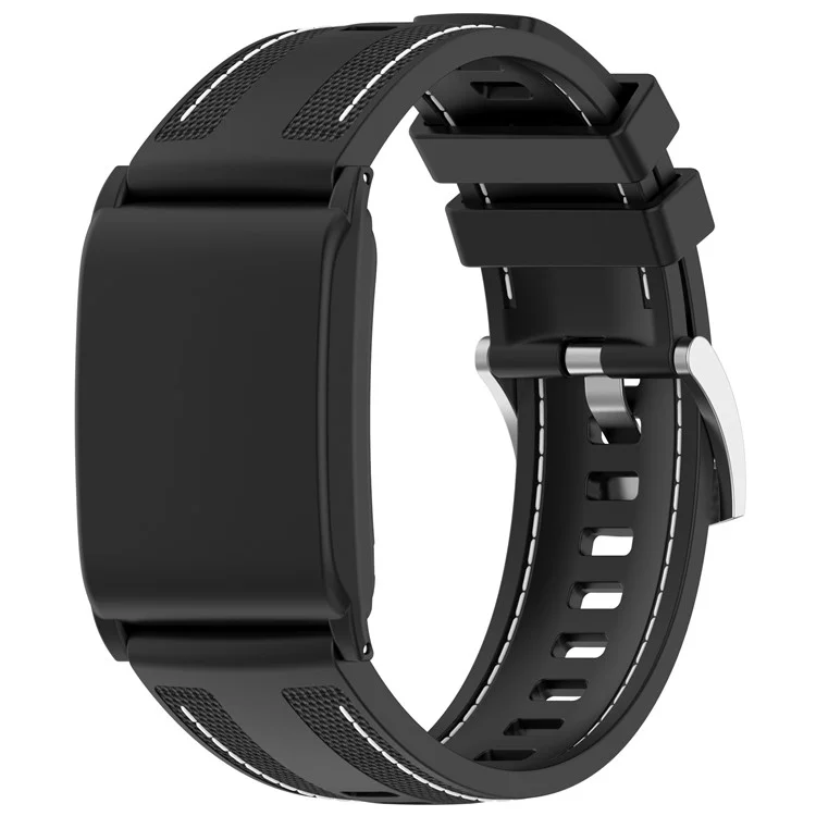 Ремешок для WHOOP 4.0 Фитнес-трекера из силикона и нейлона с защитным чехлом - Черный