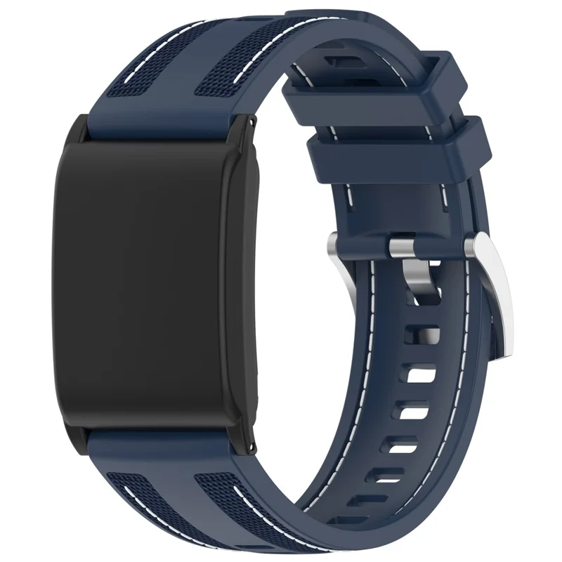 For WHOOP WHOOP 5.0 / 5.0 LIFE MG /  5.0 Peak / 5.0 One / 4.0 / 3.0 Fitness Tracker Wrist Strap Silicone Nylon Band with Protective Case - Blue