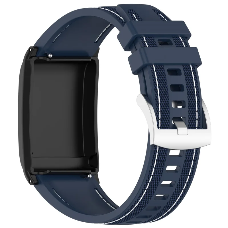For WHOOP WHOOP 5.0 / 5.0 LIFE MG /  5.0 Peak / 5.0 One / 4.0 / 3.0 Fitness Tracker Wrist Strap Silicone Nylon Band with Protective Case - Blue