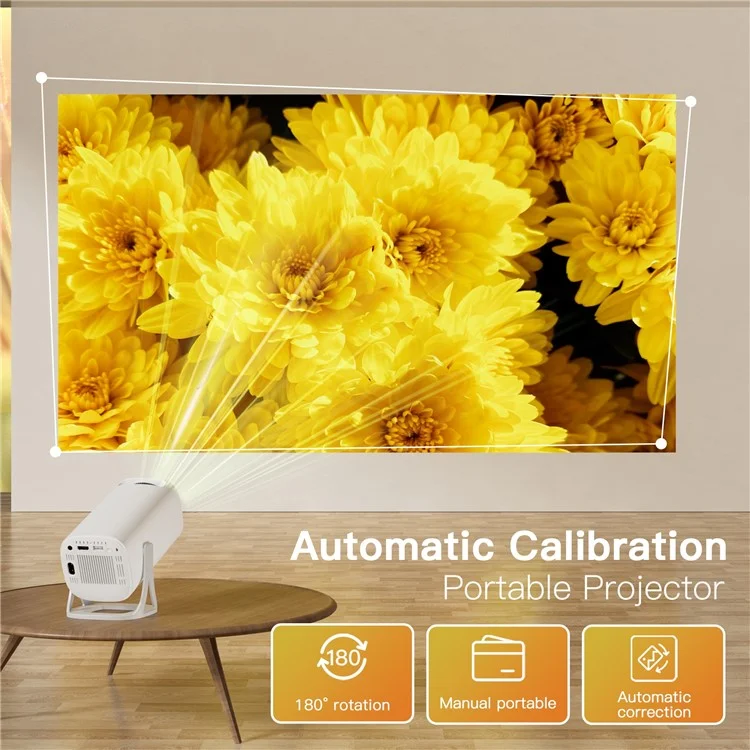 S40 Ultra Portable Projector Android Gaming Projector LED 1024x600P 120 ANSI Lumens 30-100 Inch Screen - US Plug