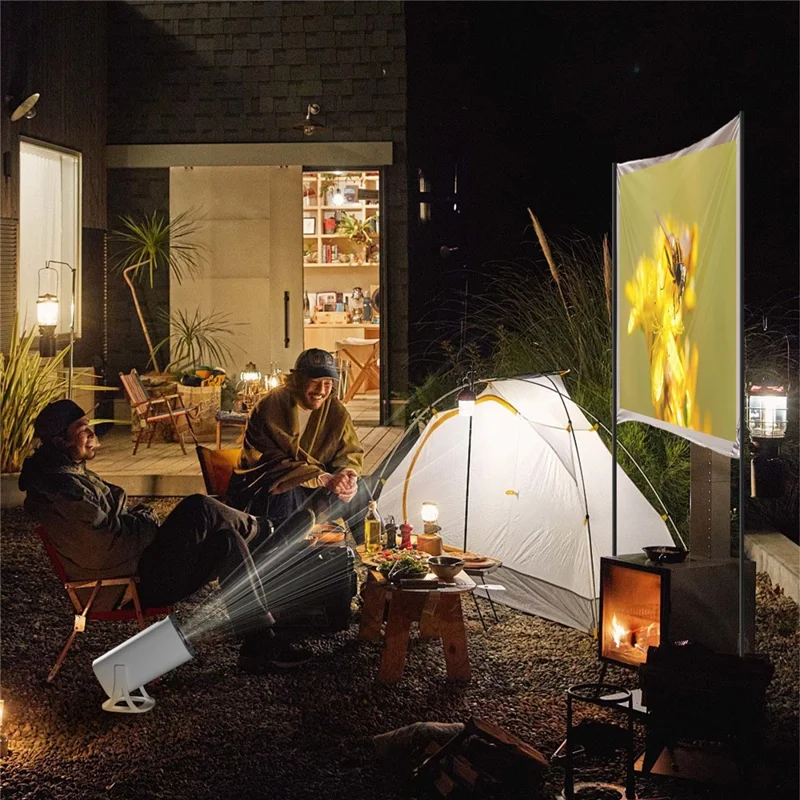 S40 Ultra Portable Projector Android Gaming Projector LED 1024x600P 120 ANSI Lumens 30-100 Inch Screen - EU Plug