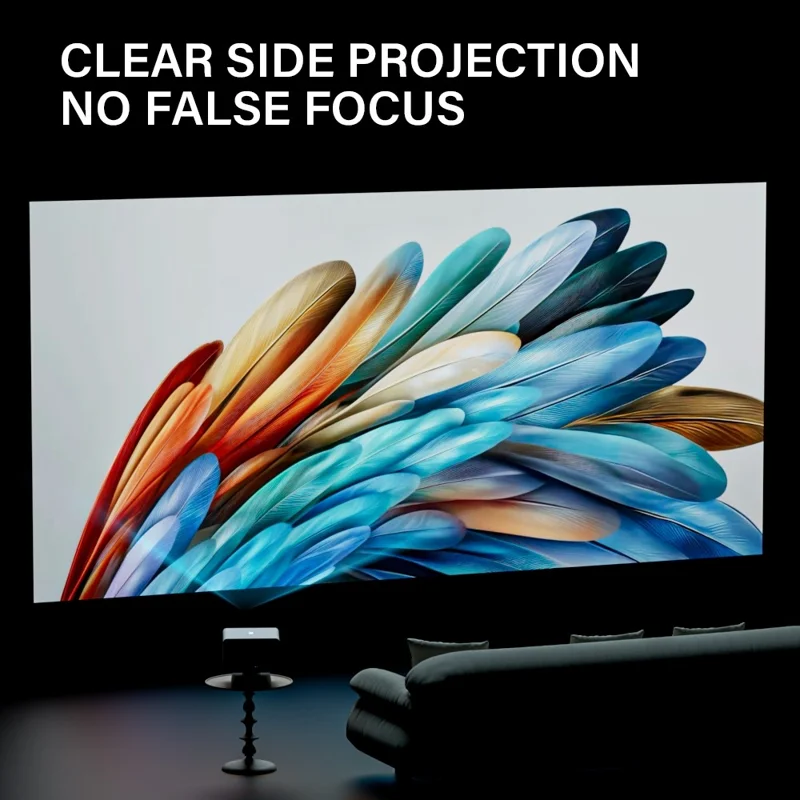 P50MAX Smart Projector 1080P Full HD Gaming Projector Support Auto Focus / Keystone Correction - White  /  US Plug