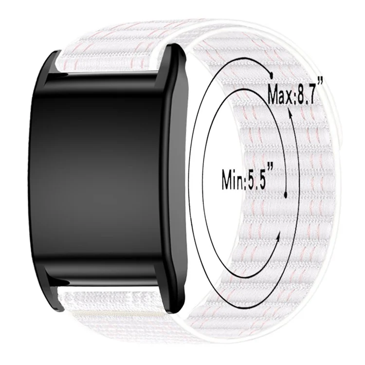 For WHOOP 4.0 Stylish Nylon Wrist Strap Magic Tape Loop Band with Protective Case - Black