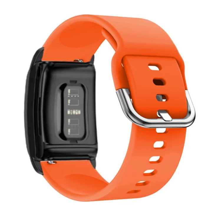 For WHOOP 4.0 Fitness Tracker Silicone Band Replacement Wrist Strap with Protective Case - Orange