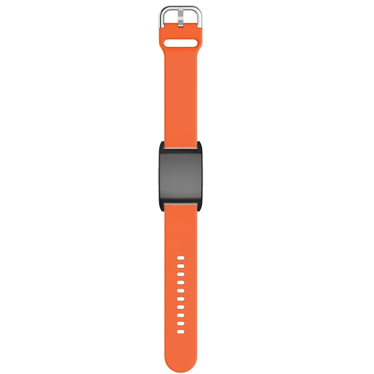 For WHOOP 4.0 Fitness Tracker Silicone Band Replacement Wrist Strap with Protective Case - Orange