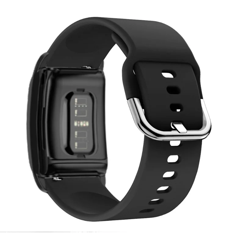 For WHOOP 4.0 Fitness Tracker Silicone Band Replacement Wrist Strap with Protective Case - Black