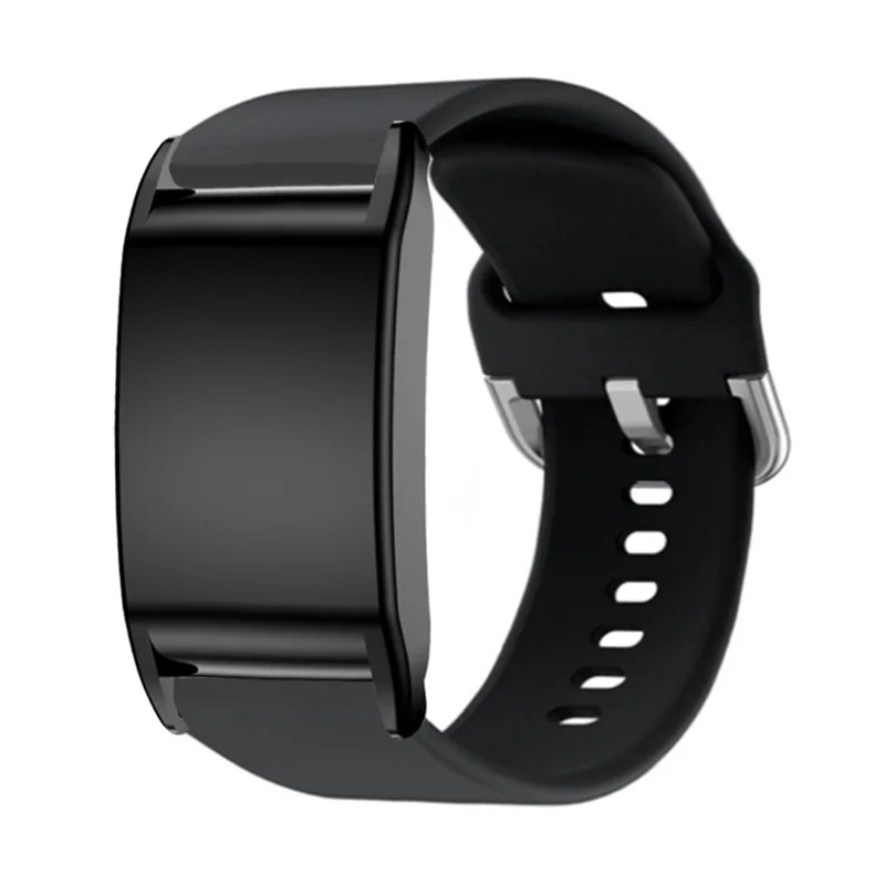 For WHOOP 4.0 Fitness Tracker Silicone Band Replacement Wrist Strap with Protective Case - Black