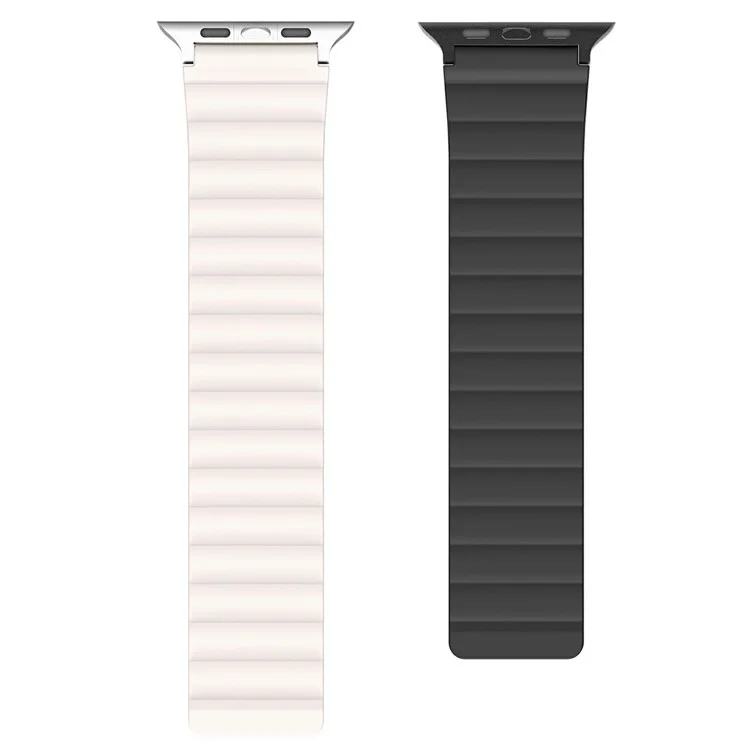 Dux Ducis SD Series Magnetic Watch Strap For Apple Watch Series 10 Ultra 9 8 7 SE 6 5 4 3 2 1 46mm 49mm 45mm 44mm 42mm - Black  /  Starlight