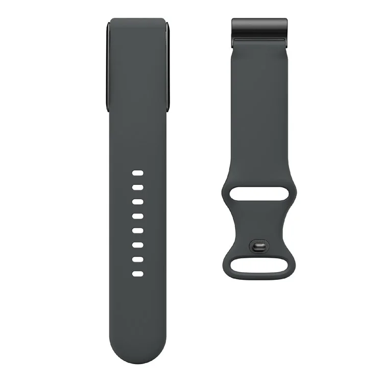 For Whoop 4.0 Watch Band 8-Shaped Buckle Silicone Wristband Adjustable Strap - Dark Grey