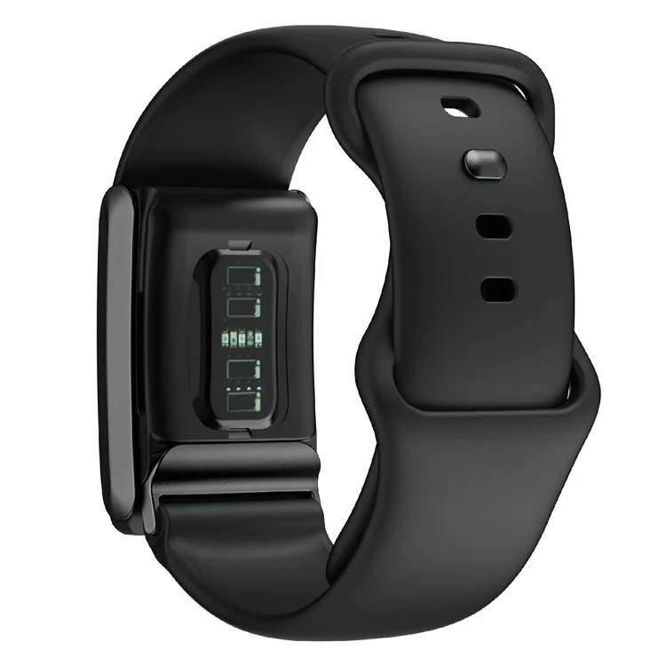 For Whoop 4.0 Watch Band 8-Shaped Buckle Silicone Wristband Adjustable Strap - Black