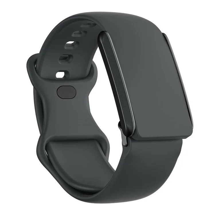 For Whoop 4.0 Watch Band 8-Shaped Buckle Silicone Wristband Adjustable Strap - Black