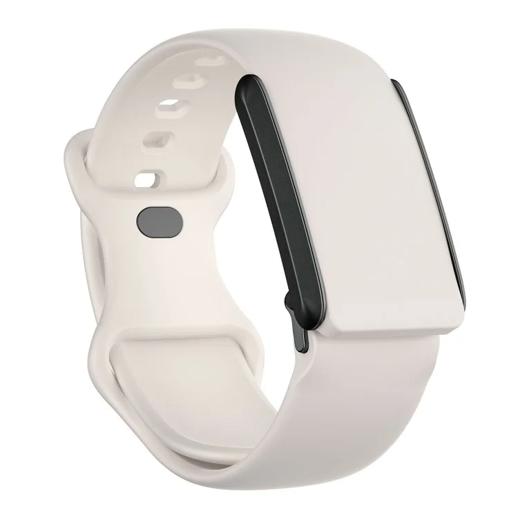 For Whoop 4.0 Watch Band 8-Shaped Buckle Silicone Wristband Adjustable Strap - Starlight