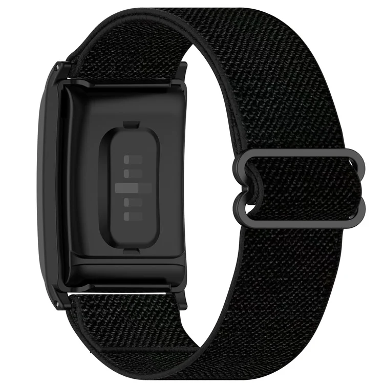 KALEBOL For WHOOP 4.0 Watch Strap Elastic Woven Adjustable Nylon Wrist Band - Black