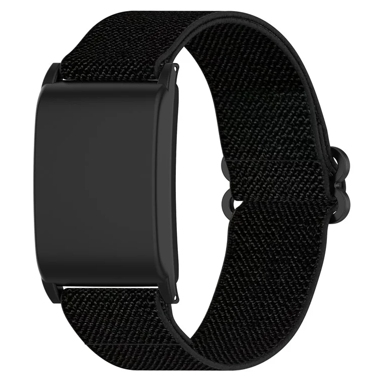 KALEBOL For WHOOP 4.0 Watch Strap Elastic Woven Adjustable Nylon Wrist Band - Black