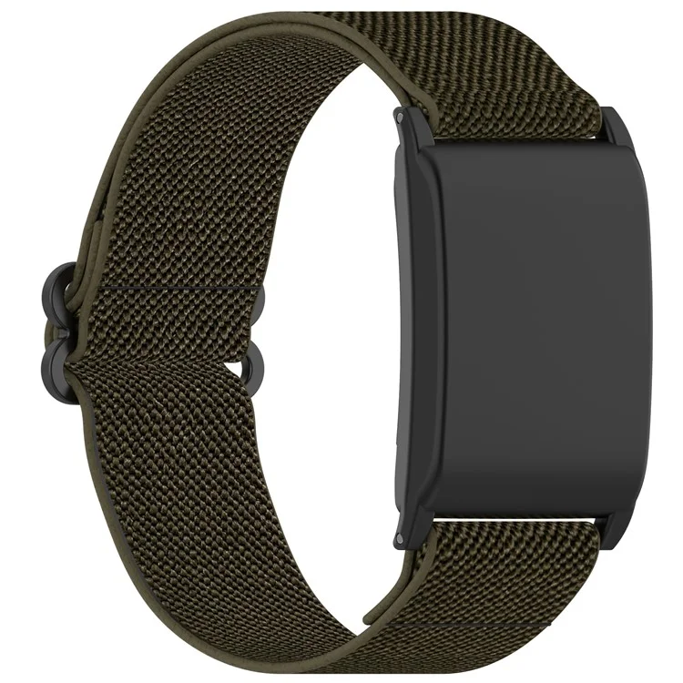 KALEBOL Pour Bracelet de Montre WHOOP 4.0 Élastique Tissé Réglable en Nylon - Vert Armée