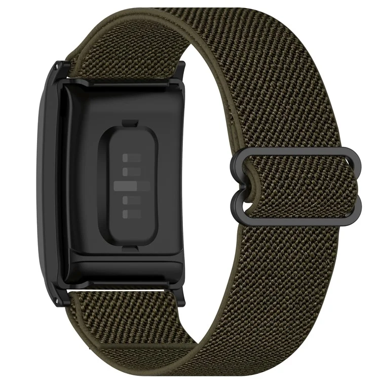 KALEBOL Pour Bracelet de Montre WHOOP 4.0 Élastique Tissé Réglable en Nylon - Vert Armée