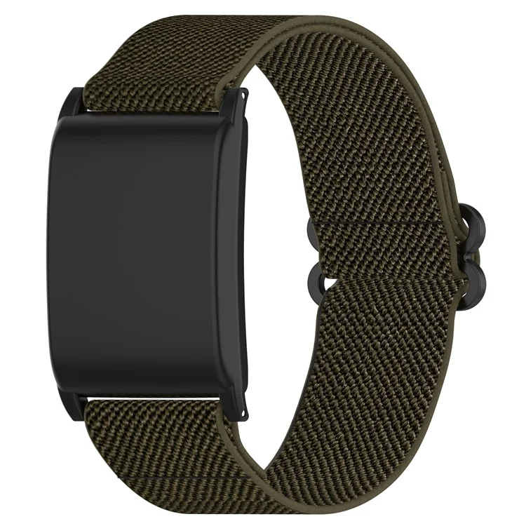KALEBOL Pour Bracelet de Montre WHOOP 4.0 Élastique Tissé Réglable en Nylon - Vert Armée